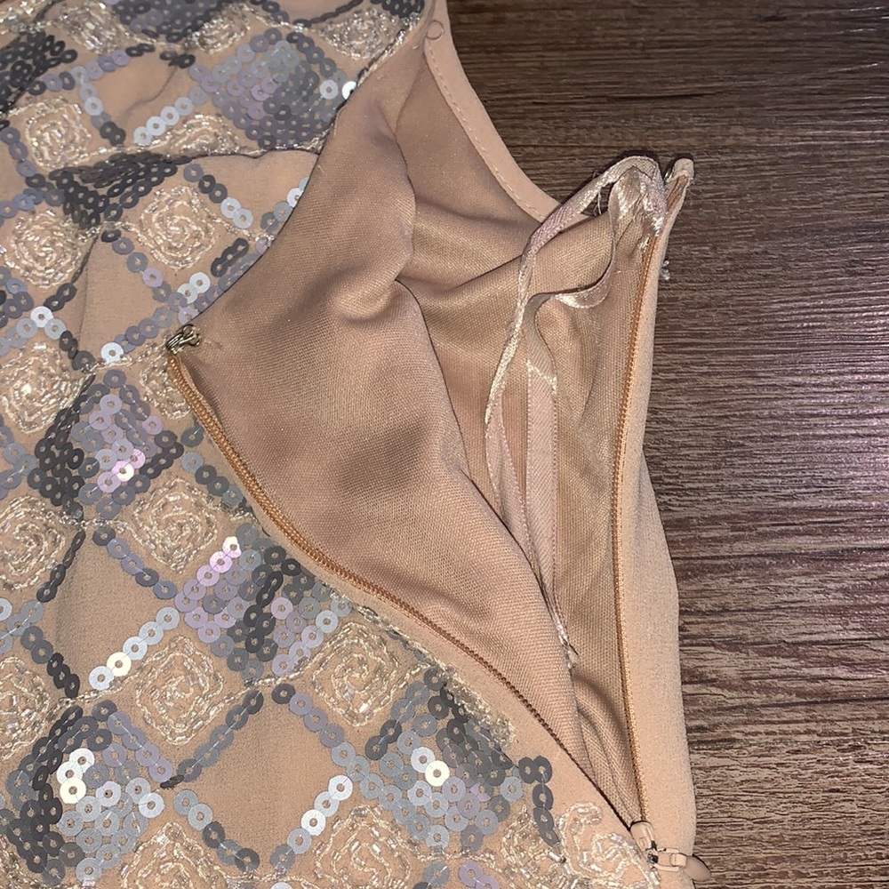 Sequined/Beaded Mini Dress - Picture 3 of 9